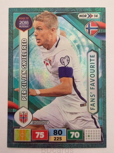 2018 Panini Road To World Cup Russia Skjelberd Fans Norwegia Nor 14