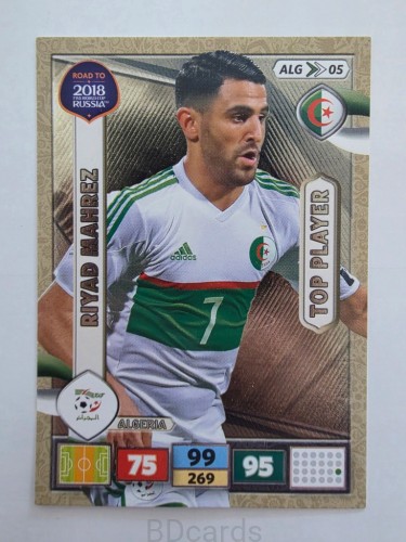 2018 Panini Road To World Cup Russia Riyad Mahrez Top Player Algieria Alg 5