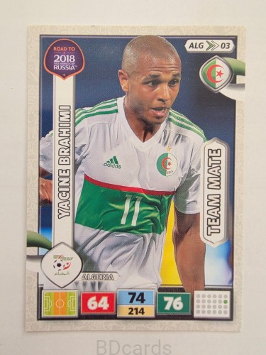 2018 Panini Road To World Cup Russia Yacine Brahimi Algieria Alg 3