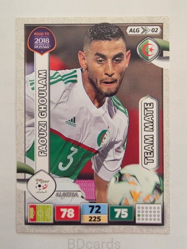 2018 Panini Road To World Cup Russia Faouzi Ghoulam Algieria Alg 2