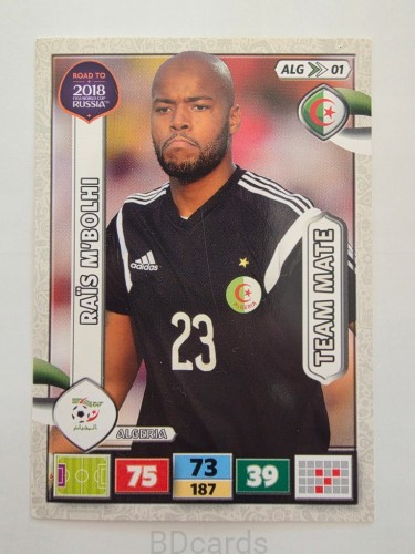 2018 Panini Road To World Cup Russia Rais M'Bolhi Algieria Alg 1