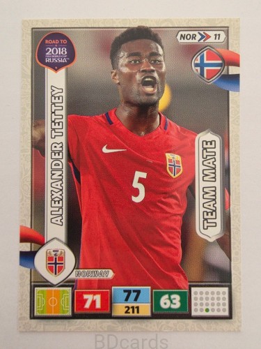 2018 Panini Road To World Cup Russia Alexander Tettey Norwegia Nor 11