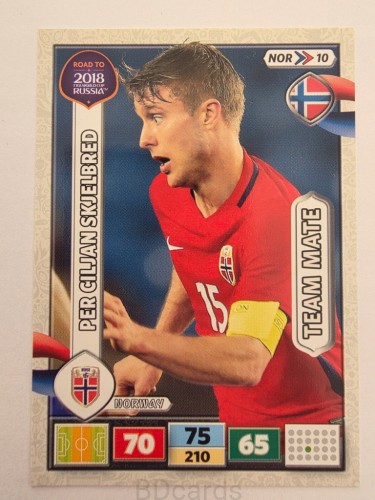 2018 Panini Road To World Cup Russia Skjelberd Norwegia Nor 10