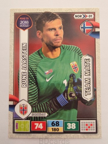 2018 Panini Road To World Cup Russia Rune Jarstein Norwegia Nor 1