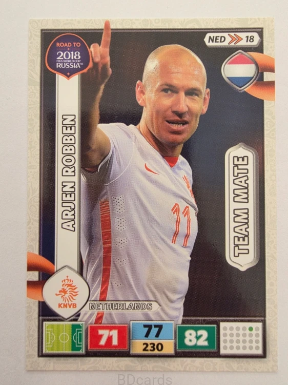 2018 Panini Road To World Cup Russia Arjen Robben Holandia Hol 18
