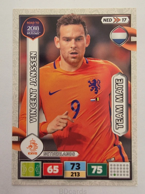 2018 Panini Road To World Cup Russia Vincent Janssen Holandia Hol 17