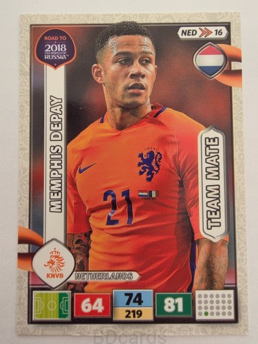 2018 Panini Road To World Cup Russia Memphis Depay Holandia Hol 16