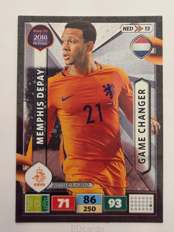 2018 Panini Road To World Cup Russia Memphis Depay Game Holandia Hol 13