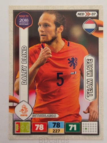 2018 Panini Road To World Cup Russia Daley Blind Holandia Hol 7
