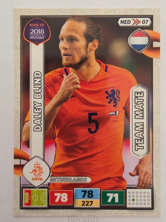 2018 Panini Road To World Cup Russia Daley Blind Holandia Hol 7