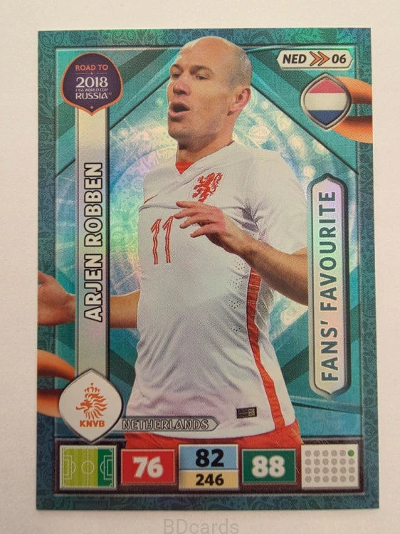2018 Panini Road To World Cup Russia Arjen Robben Fans Holandia Hol 6
