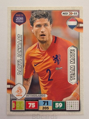 2018 Panini Road To World Cup Russia Daryl Janmaat Holandia Hol 3