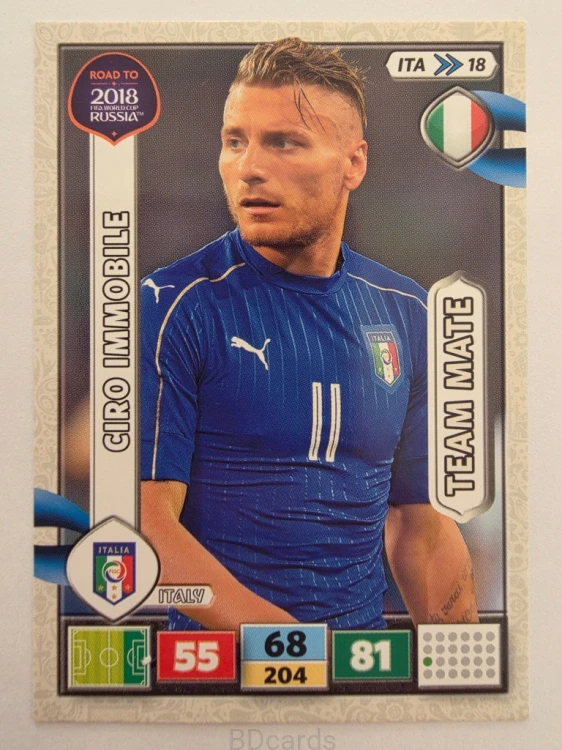 2018 Panini Road To World Cup Russia Ciro Immobile Włochy Ita 18