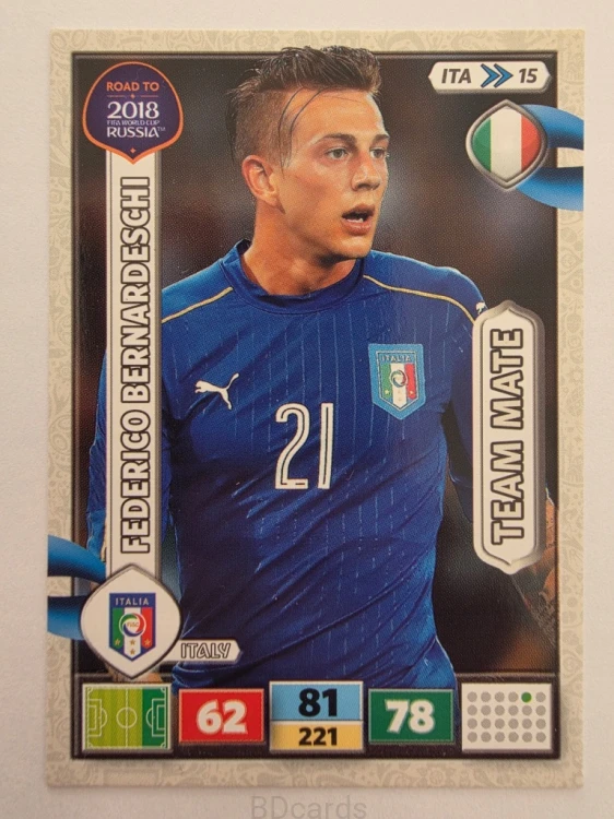2018 Panini Road To World Cup Russia Bernardeschi Włochy Ita 15