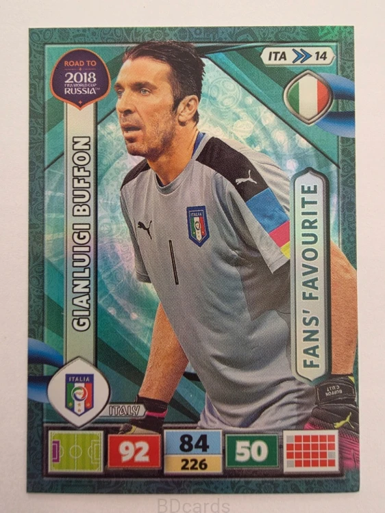 2018 Panini Road To World Cup Russia Gianluigi Buffon Fans Włochy Ita 14