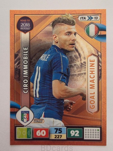 2018 Panini Road To World Cup Russia Ciro Immobile Goal Włochy Ita 13