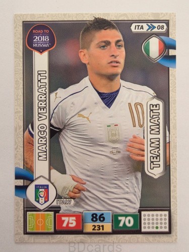 2018 Panini Road To World Cup Russia Marco Verratti Włochy Ita 8