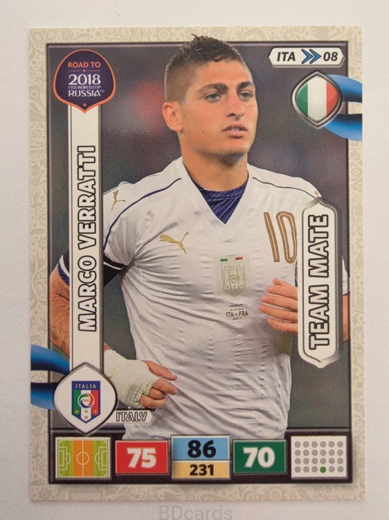 2018 Panini Road To World Cup Russia Marco Verratti Włochy Ita 8