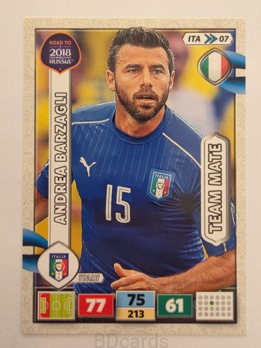 2018 Panini Road To World Cup Russia Andrea Barzagli Włochy Ita 7