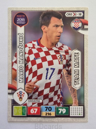 2018 Panini Road To World Cup Russia Mario Mandżukić Chorwacja Cro 18