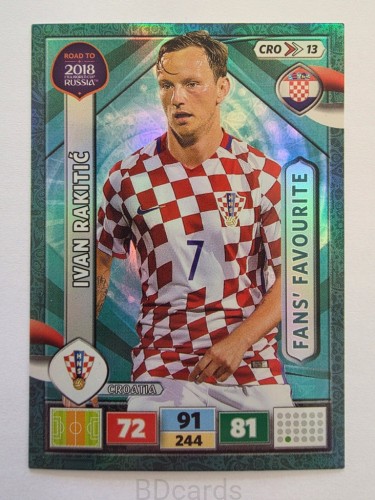 2018 Panini Road To World Cup Russia Ivan Rakitić Fans Chorwacja Cro 13