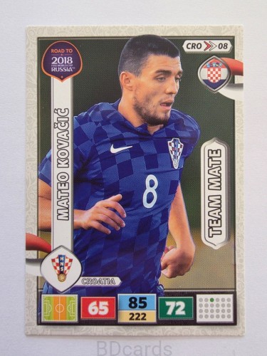 2018 Panini Road To World Cup Russia Mateo Kovacić Chorwacja Cro 8