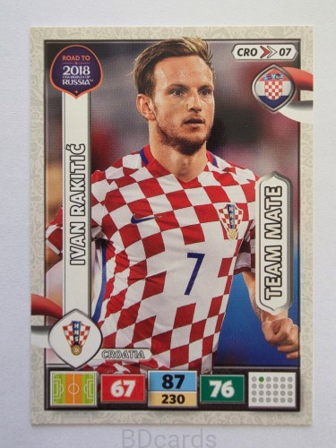 2018 Panini Road To World Cup Russia Ivan Rakitić Chorwacja Cro 7