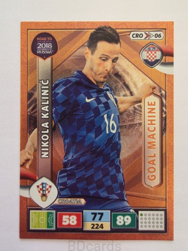 2018 Panini Road To World Cup Russia Nikola Kalinić GameChorwacja Cro 6