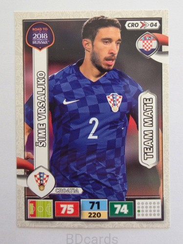 2018 Panini Road To World Cup Russia Nikola Sime Vrsaljko Chorwacja Cro 4