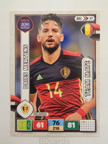 2018 Panini Road To World Cup Russia Dries Mertens Belgia Bel 17