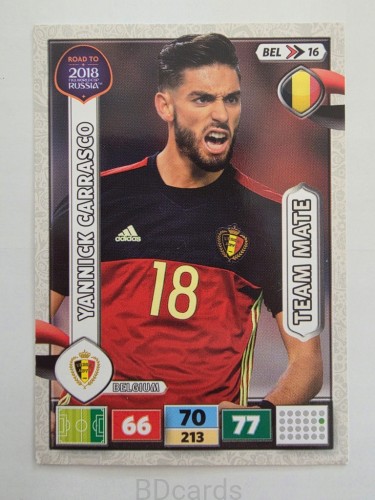 2018 Panini Road To World Cup Russia Yannick Carrasco Belgia Bel 16