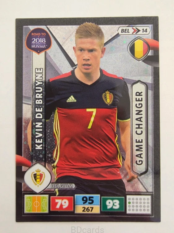 2018 Panini Road To World Cup Russia Kevin De Bruyne Game Belgia Bel 14