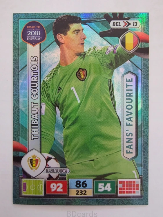 2018 Panini Road To World Cup Russia Thibaut Courtois Fans Belgia Bel 13