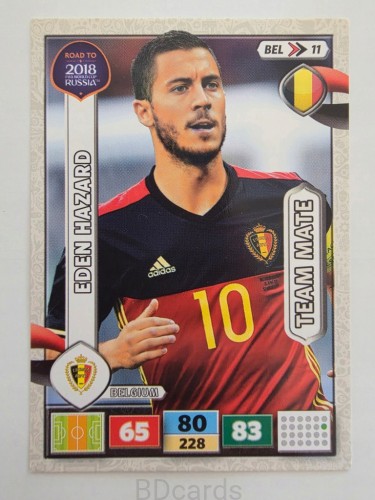 2018 Panini Road To World Cup Russia Eden Hazard Belgia Bel 11