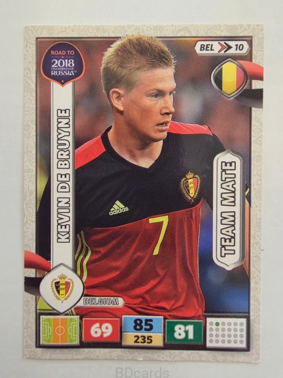 2018 Panini Road To World Cup Russia Kevin De Bruyne Belgia Bel 10