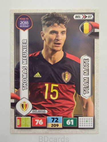 2018 Panini Road To World Cup Russia Thomas Meunier Belgia Bel 7