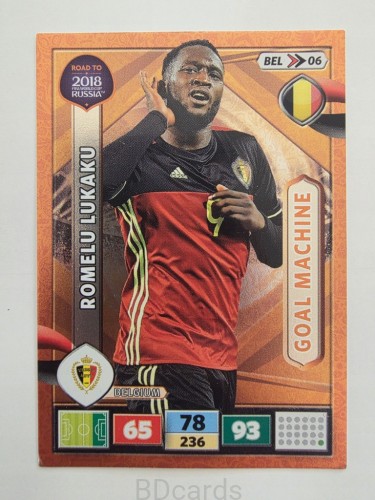 2018 Panini Road To World Cup Russia Romelu Lukaku Goal Belgia Bel 6