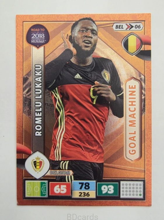 2018 Panini Road To World Cup Russia Romelu Lukaku Goal Belgia Bel 6
