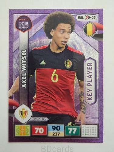 2018 Panini Road To World Cup Russia Axel Witsel Key Player Belgia Bel 5