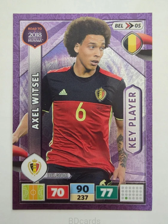 2018 Panini Road To World Cup Russia Axel Witsel Key Player Belgia Bel 5