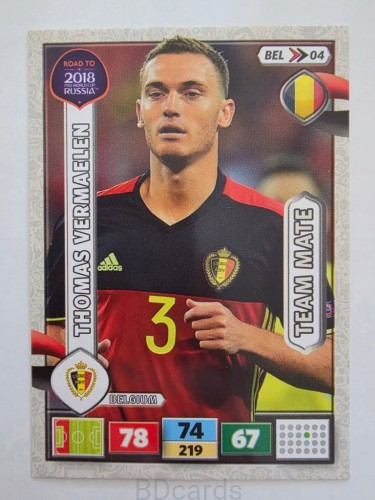 2018 Panini Road To World Cup Russia Thomas Wermaelen Belgia Bel 4