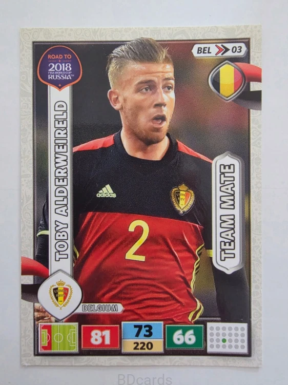 2018 Panini Road To World Cup Russia Toby Alderweireld Belgia Bel 3