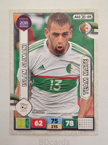 2018 Panini Road To World Cup Russia Islam Slimani Algieria Alg 9