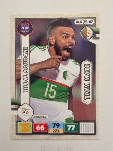2018 Panini Road To World Cup Russia Hillal Soudani Algieria Alg 7