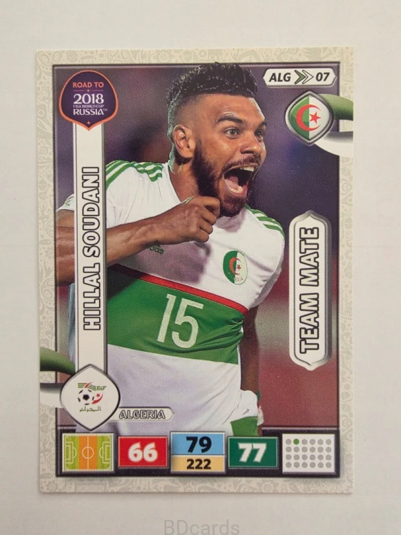 2018 Panini Road To World Cup Russia Hillal Soudani Algieria Alg 7