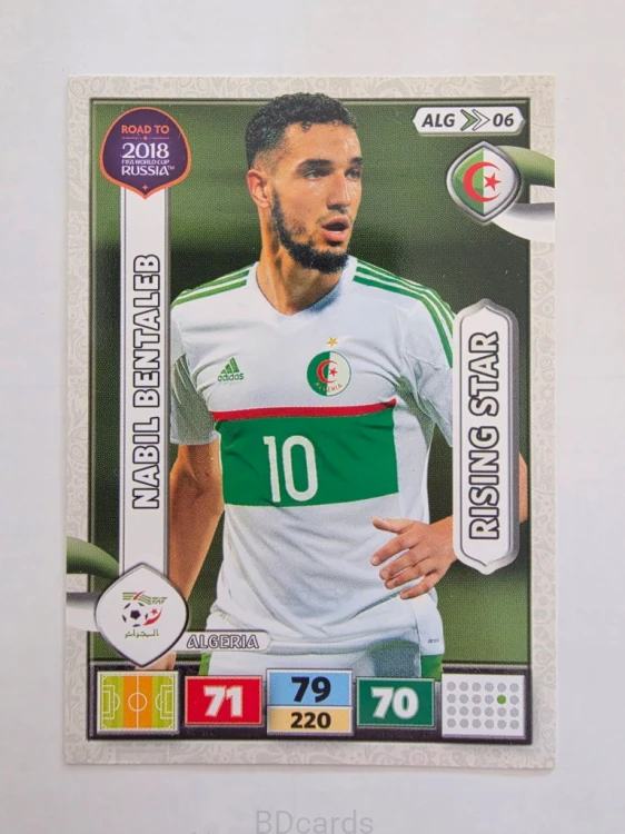 2018 Panini Road To World Cup Russia Nabil Bentaleb Algieria Alg 6