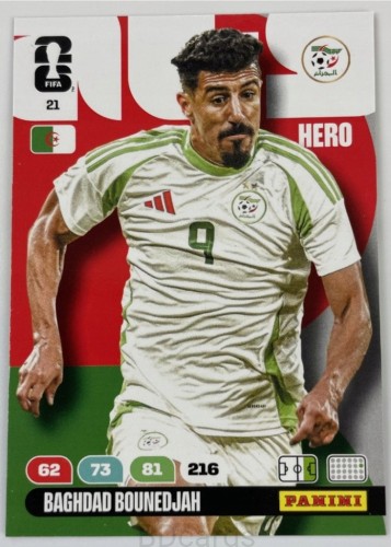 2026 Panini World Cup Baghdah Bounedjah Nr 21 Hero Algieria /EC