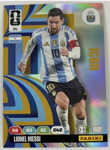 2026 Panini World Cup Lionel Messi Nr 24 Argentyna Icon /EC