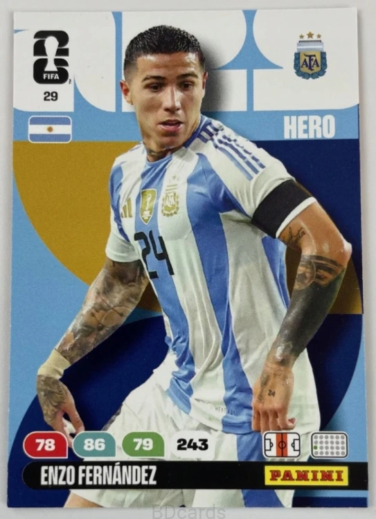 2026 Panini World Cup Enzo Fernandez Nr 29 Argentyna Hero /EC