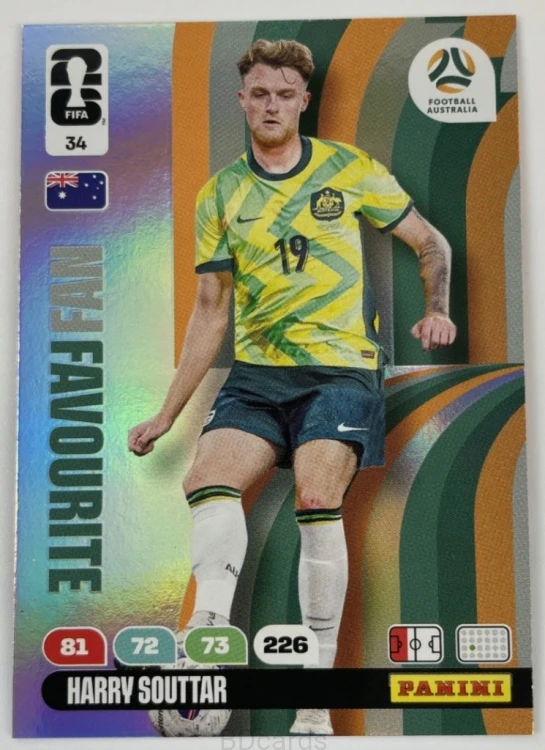 2026 Panini World Cup Harry Souttar Australia Nr 34 Fans /EC